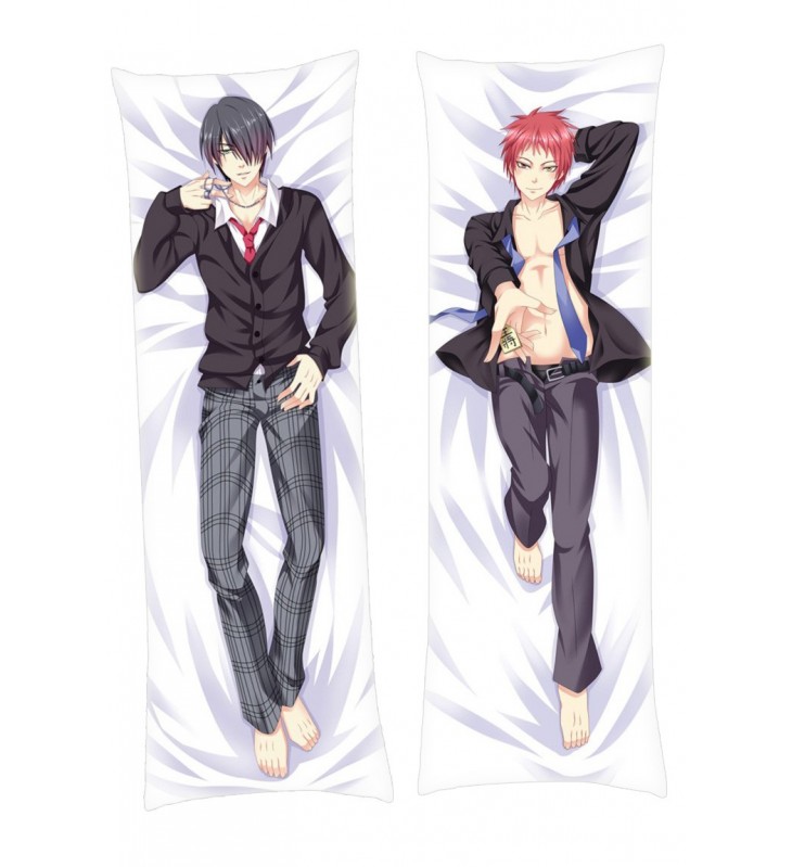 Tatsuya Himuro and Seijuro Akashi Kuroko no Basket Male Dakimakura Japanese Hugging Body Pillowcase Anime