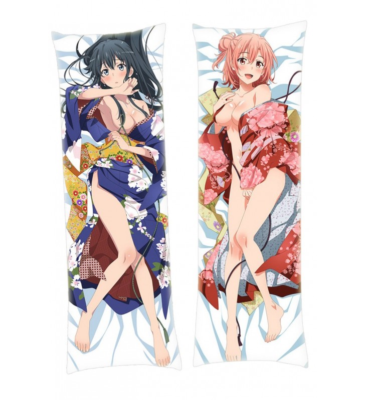 Yukino Yukinoshita and Yui Yuigahama Yahari Ore no Seishun Love Comedy wa Machigatteiru Dakimakura Japanese Hugging Body Pillowcase Anime