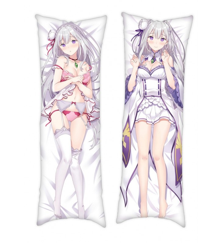 ReZero ? Starting Life in Another World Emilia Anime Dakimakura Japanese Hugging Body PillowCover