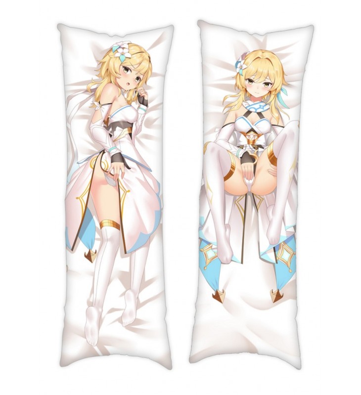 Genshin Impact Lumine Anime Dakimakura Pillow Japanese Hugging Body Pillowcase