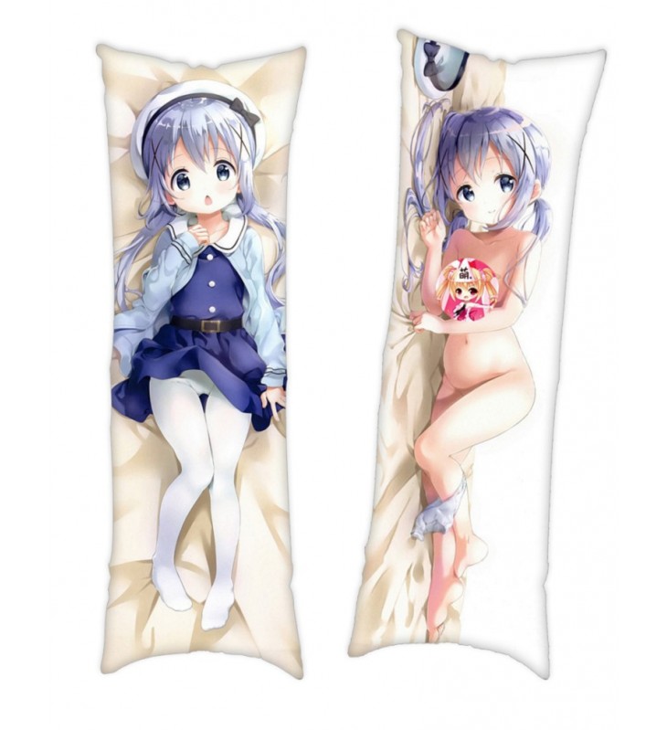 Is the Order a Rabbit Chino Kafu Full body waifu japanese anime pillowcases