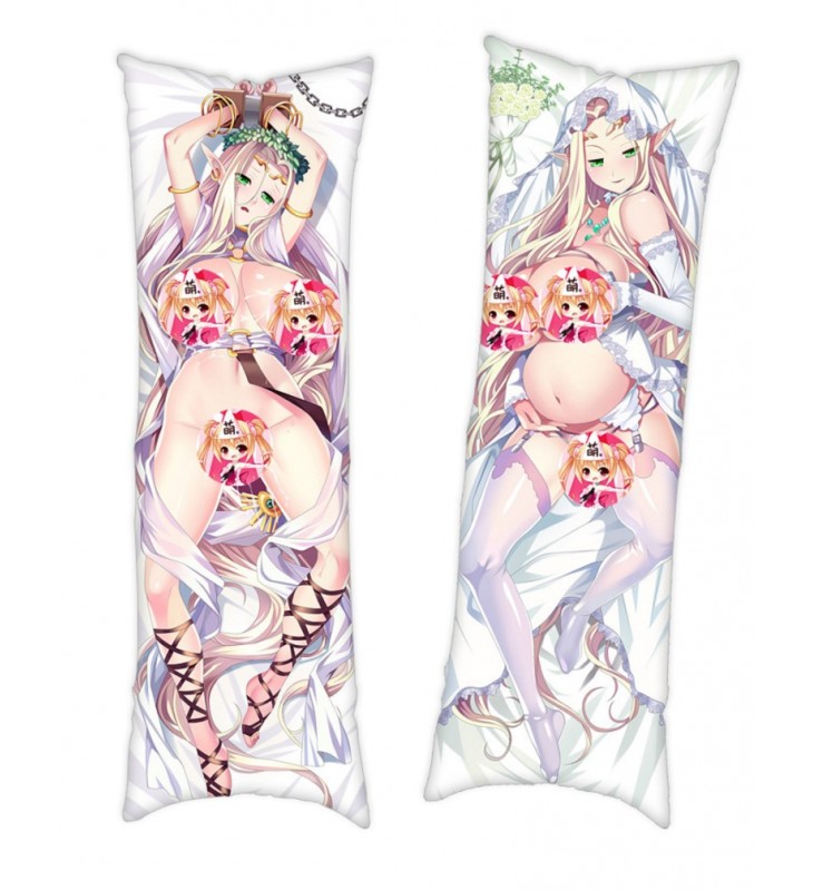 Kuroinu Kedakaki Seijo wa Hakudaku ni Somaru Full body waifu japanese anime pillowcases