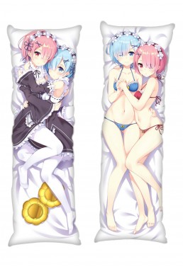 Rem and Ram Re:Life in a different world from zero Anime Dakimakura Japanese Hugging Body PillowCases