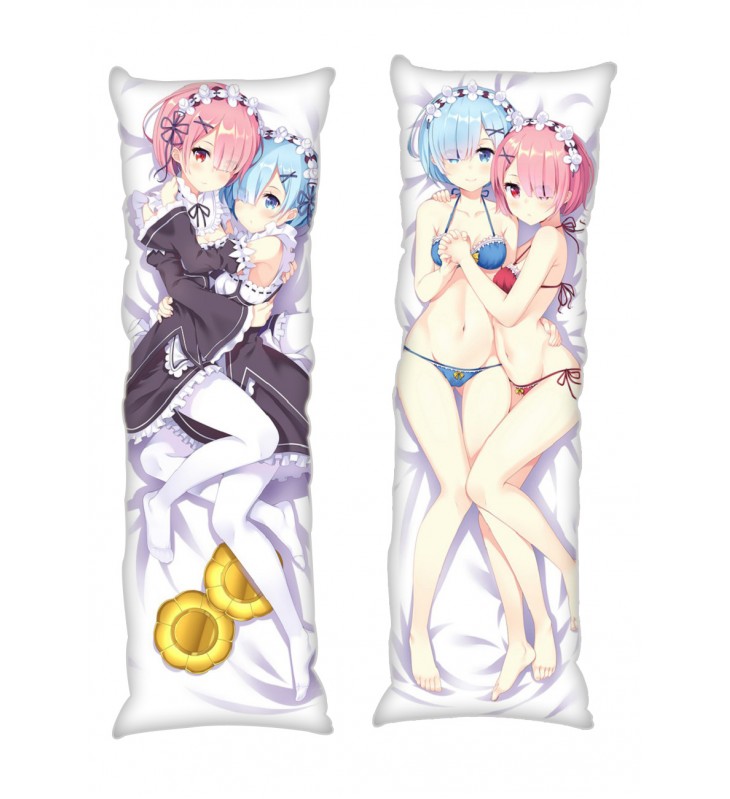 Rem and Ram Re:Life in a different world from zero Anime Dakimakura Japanese Hugging Body PillowCases