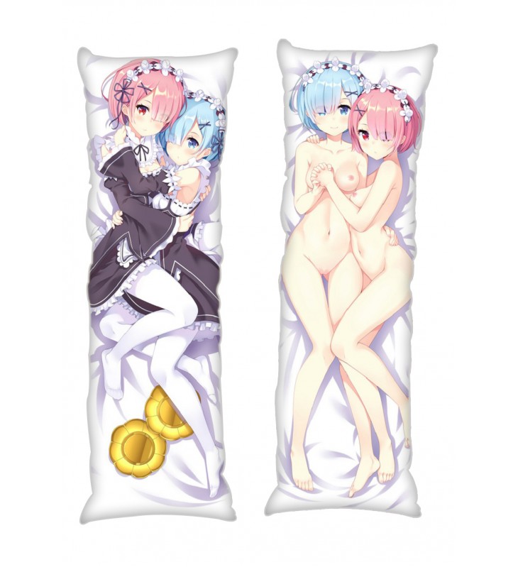 Rem and Ram Re:Life in a different world from zero Anime Dakimakura Japanese Hugging Body PillowCases