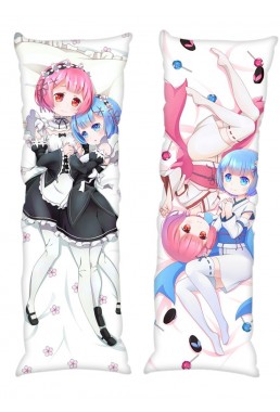 Rem and Ram Re:Life in a different world from zero Anime Dakimakura Japanese Hugging Body PillowCases