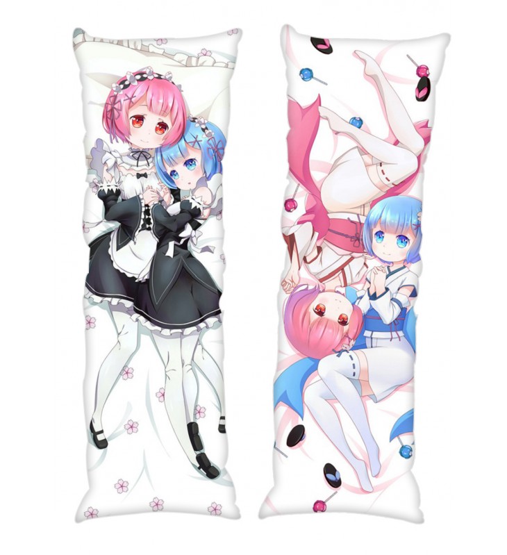 Rem and Ram Re:Life in a different world from zero Anime Dakimakura Japanese Hugging Body PillowCases