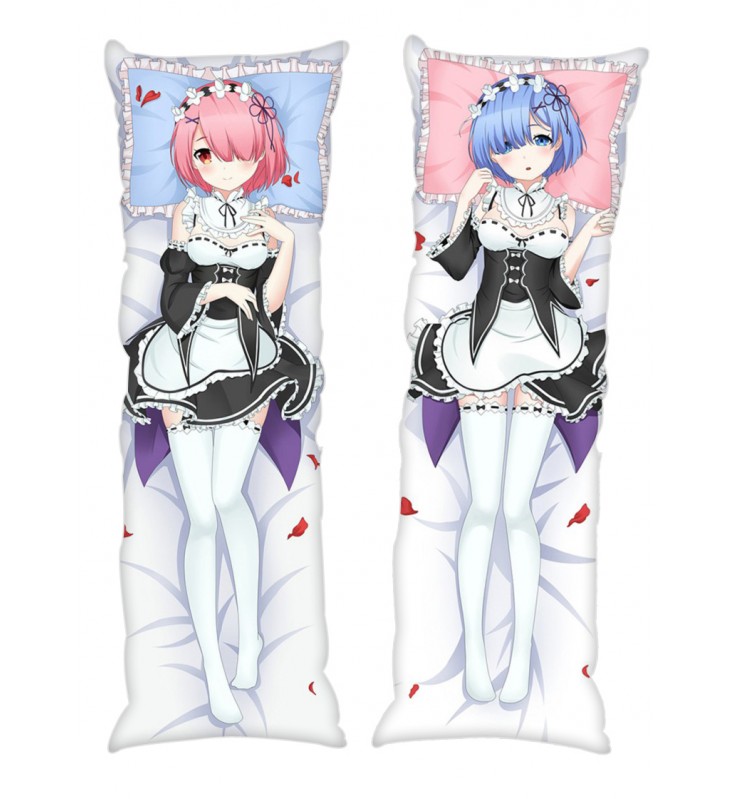 Rem and Ram Re:Life in a different world from zero Anime Dakimakura Japanese Hugging Body PillowCases