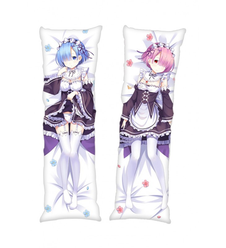 Rem and Ram Re:Life in a different world from zero Anime Dakimakura Japanese Hugging Body PillowCases