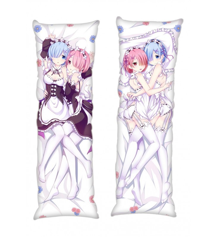 Rem and Ram Re:Life in a different world from zero Anime Dakimakura Japanese Hugging Body PillowCases