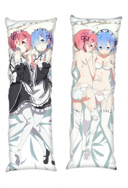 Rem and Ram Re:Life in a different world from zero Anime Dakimakura Japanese Hugging Body PillowCases