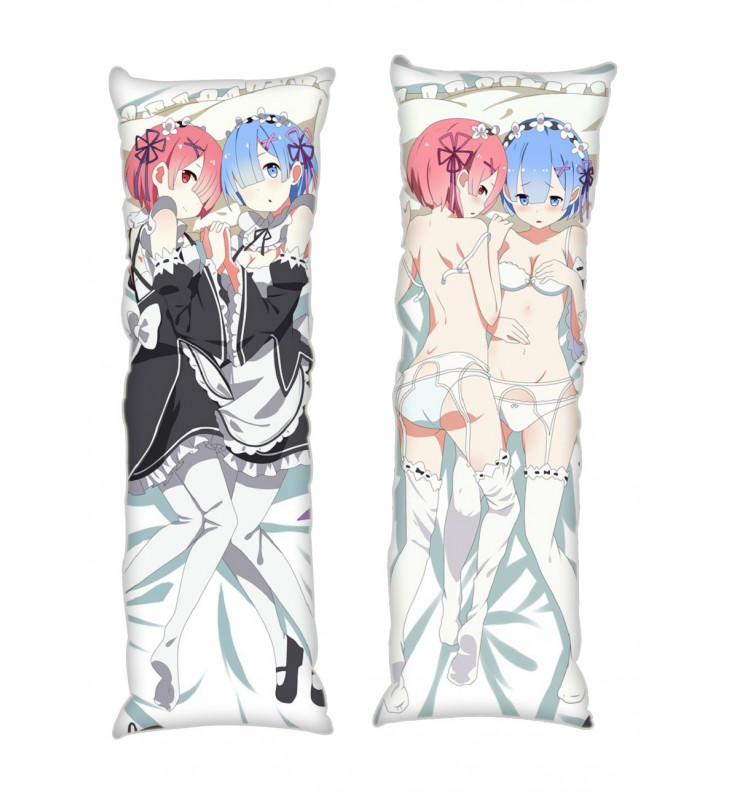 Rem and Ram Re:Life in a different world from zero Anime Dakimakura Japanese Hugging Body PillowCases