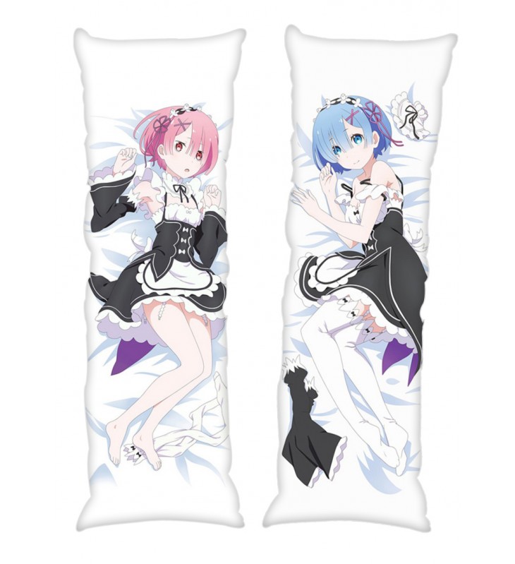 Rem and Ram Re:Life in a different world from zero Anime Dakimakura Japanese Hugging Body PillowCases