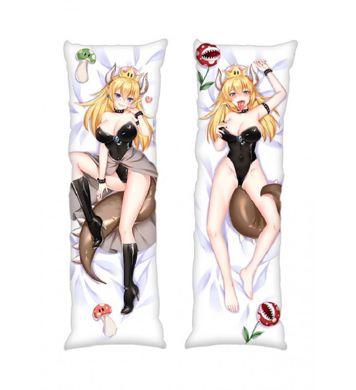 Super Mario Bowsette Princess Bowser Redhead Anime Dakimakura Japanese Hugging Body PillowCases