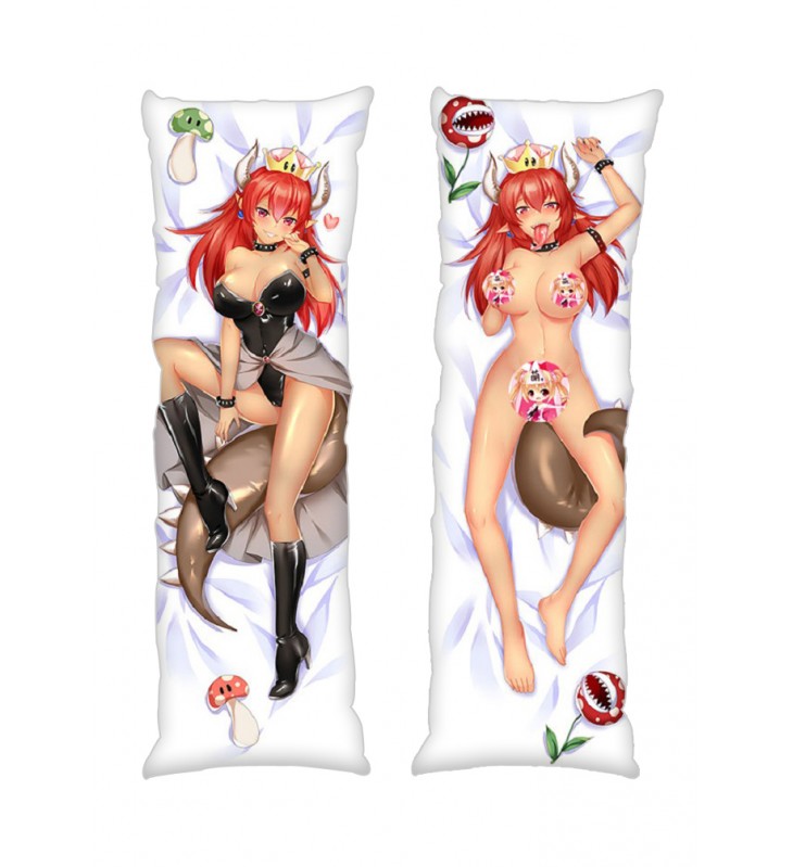 Super Mario Bowsette Princess Bowser Redhead Anime Dakimakura Japanese Hugging Body PillowCases