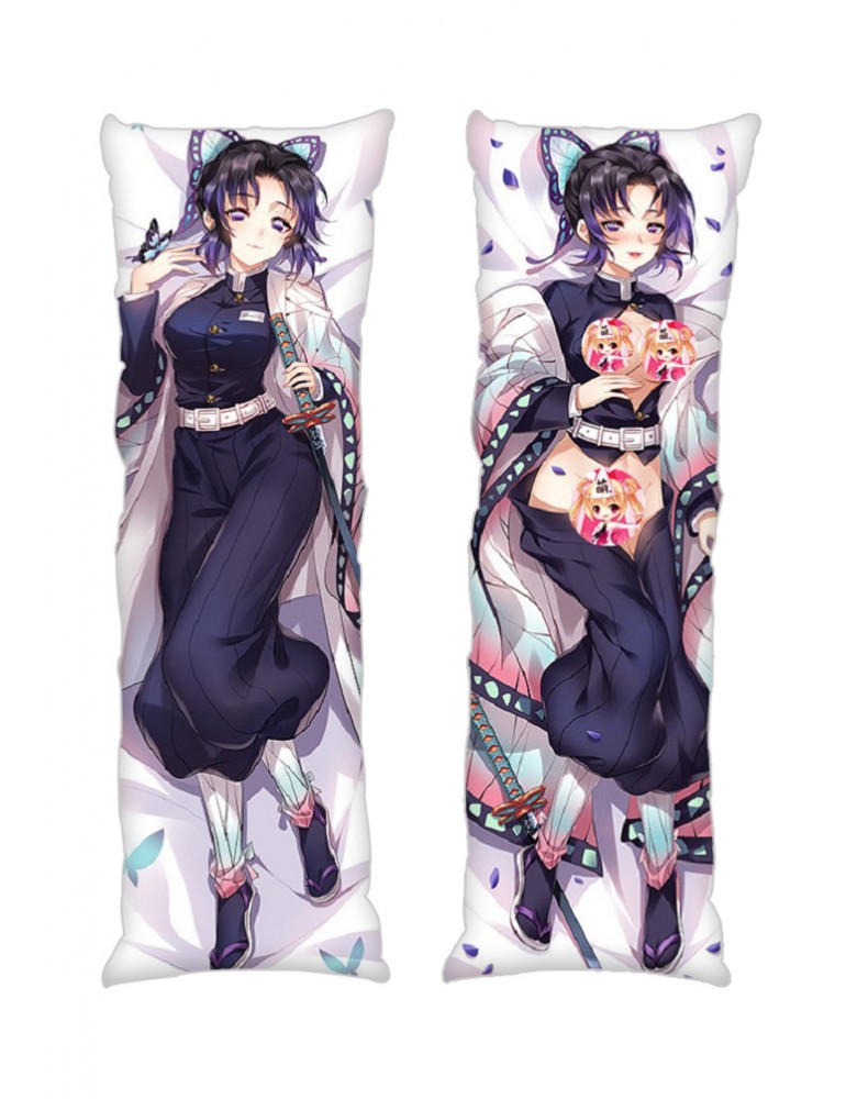 Dakimakura Shinobu Kocho Demon Slayer Kimetsu no Yaiba Body Pillow Case Ani...