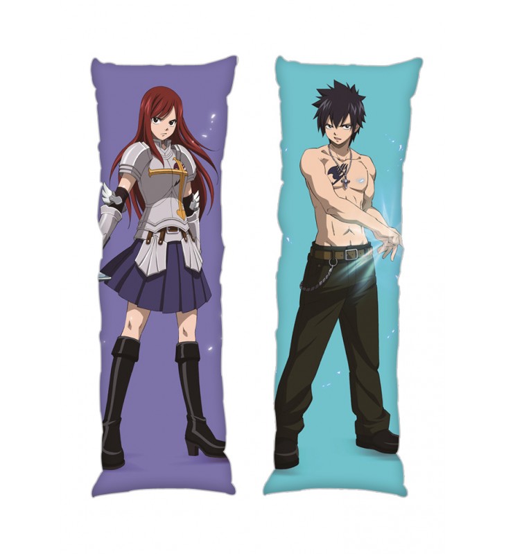 Fairy tail Erza Scarlet Gray Fullbuster Anime Dakimakura Japanese Hugging Body PillowCases