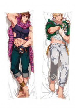 Jojos Bizarre Adventur Jonathan Joestar Caesar Zeppeli Male Dakimakura Body Pillow Anime