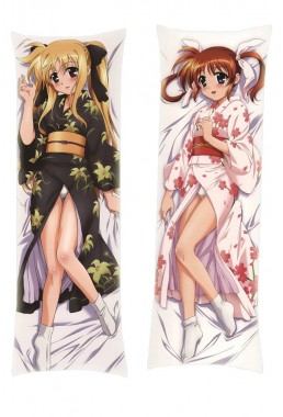 Magical Girl Lyrical Nanoha Fate Testarossa Nanoha Takamachi Dakimakura Body Pillow Anime