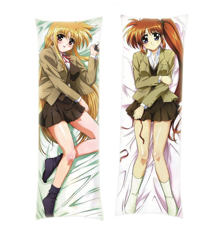 Magical Girl Lyrical Nanoha Fate Testarossa Nanoha Takamachi Dakimakura Body Pillow Anime