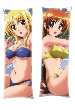 Magical Girl Lyrical Nanoha Fate Testarossa Nanoha Takamachi Dakimakura Body Pillow Anime