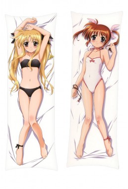 Magical Girl Lyrical Nanoha Fate Testarossa Nanoha Takamachi Dakimakura Body Pillow Anime