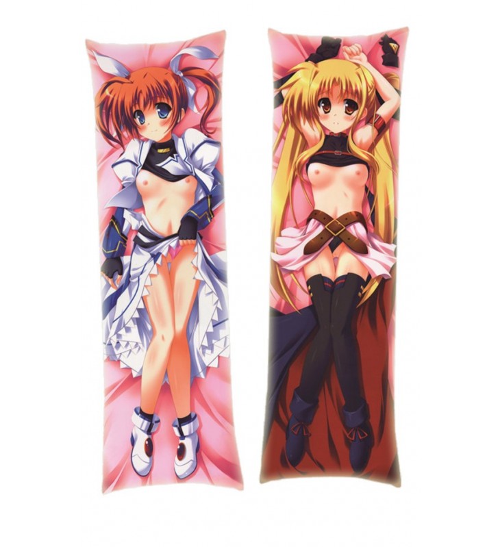 Magical Girl Lyrical Nanoha Fate Testarossa + Nanoha Takamachi Dakimakura Body Pillow Anime