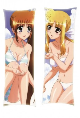 Magical Girl Lyrical Nanoha Fate Testarossa Nanoha Takamachi Dakimakura Body Pillow Anime