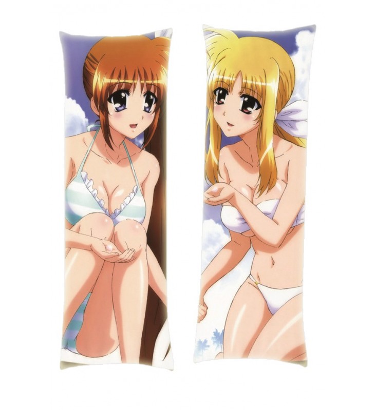 Magical Girl Lyrical Nanoha Fate Testarossa Nanoha Takamachi Dakimakura Body Pillow Anime