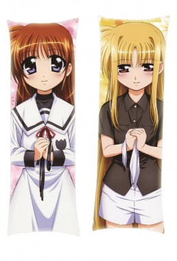 Magical Girl Lyrical Nanoha Fate Testarossa Nanoha Takamachi Dakimakura Body Pillow Anime