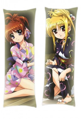 Magical Girl Lyrical Nanoha Fate Testarossa Nanoha Takamachi Dakimakura Body Pillow Anime