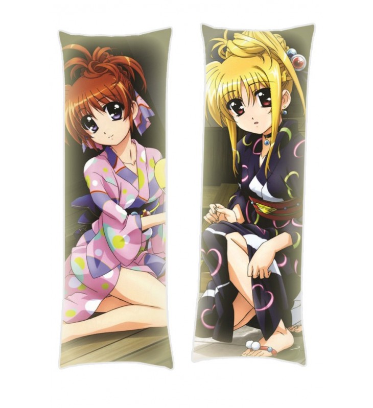 Magical Girl Lyrical Nanoha Fate Testarossa Nanoha Takamachi Dakimakura Body Pillow Anime