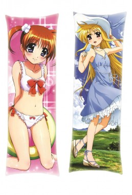 Magical Girl Lyrical Nanoha Fate Testarossa Nanoha Takamachi Dakimakura Body Pillow Anime