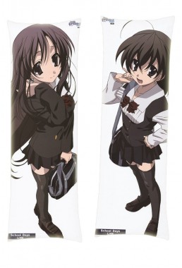 School Days Kotonoha Katsura Sekai Saionji Dakimakura Body Pillow Anime