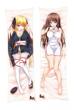 Oni Chichi -Manamusume Kyousei Hatsujou-Akitsuki Airi-Akitsuki Marina Anime body dakimakura japenese love pillow cover