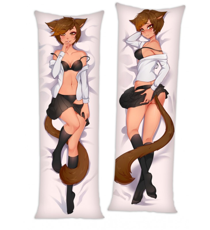 Final Fantasy Miqo'te Anime Dakimakura Japanese Hugging Body PillowCover