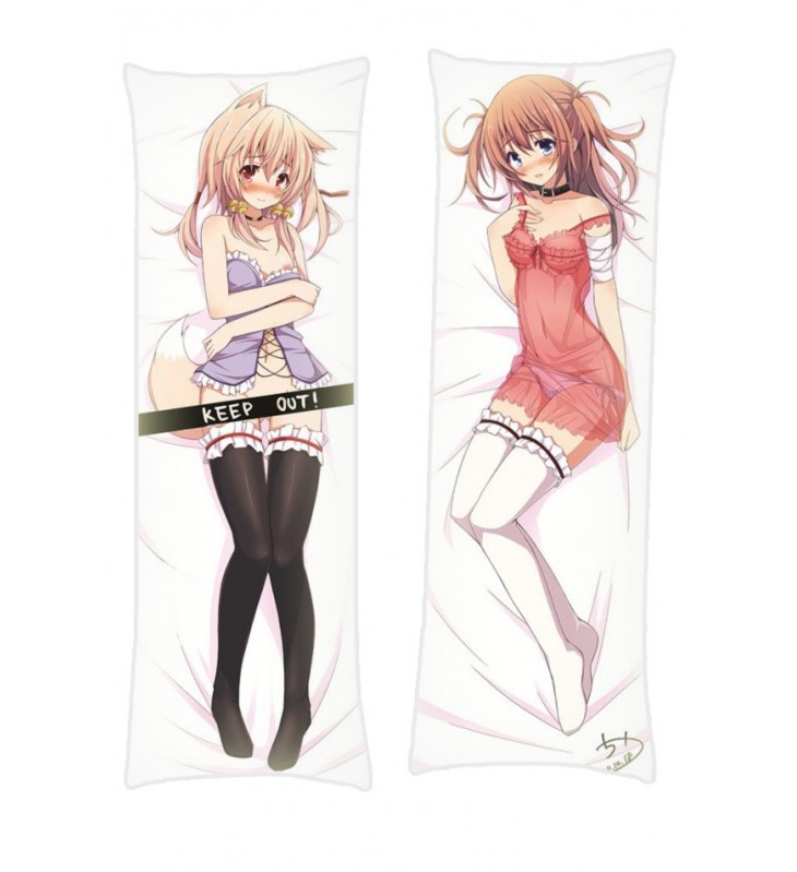 animal ears censored gin silver loli see through Dakimakura Body Pillow Anime