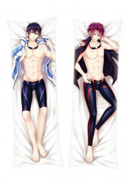 Free Iwatobi Swim Club Haruka Nanase Rin Matsuoka Dakimakura Body Pillow Anime