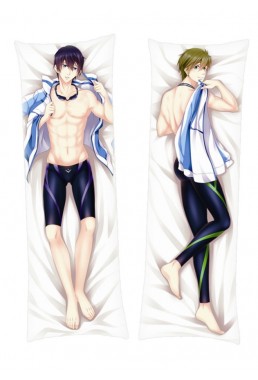 Free Iwatobi Swim Club Haruka Nanase Makoto Tachibana Dakimakura Body Pillow Anime