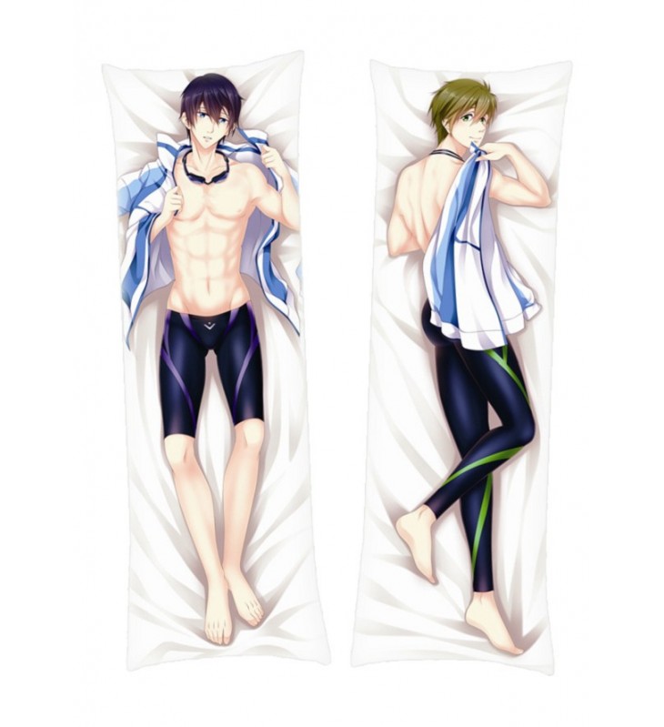 Free Iwatobi Swim Club Haruka Nanase Makoto Tachibana Dakimakura Body Pillow Anime