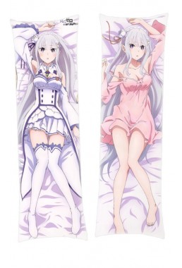 Re-Zero Starting Life in Another World Emilia Anime Dakimakura Japanese Hugging Body PillowCases
